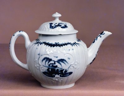 Worcester teapot, c.1755 by English School
